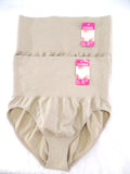 Slips Vorteilspack 2 er Set M / L Beige Unterhosen Seamless Donna
