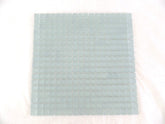 Glasmosaik Fliesen milchig leicht hellgrau matt Matte 30 x 30 cm