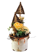 Grabsschmuck Moos Reben Buch künstliche Blumen Natur Buch In Liebe Gedenken