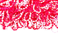 KISSEN ROSA / PINK SCHLAUFEN mit Kugel Look 40 x 40 cm Dutch Decor