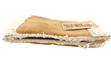 HANDSCHUHE FINGERLOS hell Braun L / XL Kunstleder Kunstfell Natural Spirit