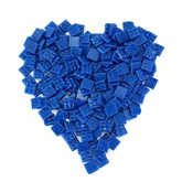 Glasmosaiksteine 650 g blau Tintenblau 20 x 20 x 4 mm lose Steine Basteln Mosaik