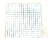 Glasmosaik Fliesen Grau glänzend Matte 30 x 30 cm 324 Steinchen