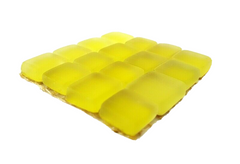 Glasmosaik Zitronengelb Mosaiksteine matt Glas Borde 4 x Quadrate Mosaik Basteln