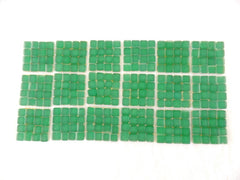BORDÜRE Glasmosaik Grün matt Glas Borde 18 x Quadrate 50 x 50 mm 288 Steine 5 mm
