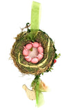 CASA - POADOR TÜRKRANZ Rosa Ostern Kunstblumen 20 D rund Naturkranz Eier