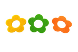 FILZBLÜTEN 120 STÜCK Beutel 3 Farben gelb, Orange, grün Basteln Streudeko DIY
