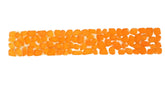 CASA - POADOR BORDÜRE Glasmosaik Polygonal Orange 1 Streifen matt unregelmäßig