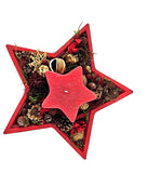 CASA - POADOR ADVENTSGESTECK STERN KERAMIK ROT GESCHENK.