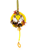 CASA - POADOR HERBSTKRANZ 15 cm Blätter Pilze Holzelemente Drachen