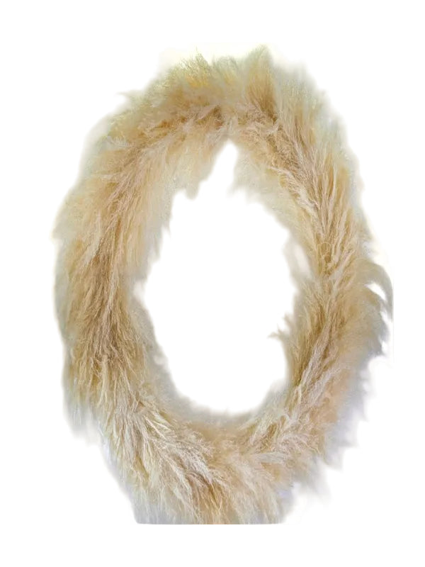 KRANZ LAO GRAS Cortaderia 80 cm D Beige Dried Geschenk.