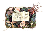 CASA-POADOR GRABSCHMUCK Moos Reben Buch Engelplatte Gedenken Friedhof.