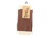 HANDSCHUHE FINGERLOS dunkelbraun S / M Kunstleder Kunstfell Natural Spirit