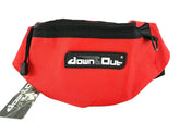 BAUCHTASCHE GÜRTELTASCHE Freizeit Hüfttasche Down & Out Rot N - 217 Logo weiß