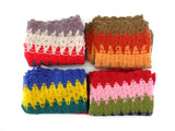 SCHAL LOOP WICKELSCHAL Bunt in 4 Farbvarianten Gelb, Rosa, Beige, Orange wählbar