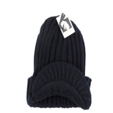 SCHIRMMÜTZE SCHWARZ STRICK 100% Acrylic Umschlag Highlight Company Unisex