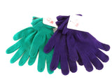 HANDSCHUHE FINGERHANDSCHUHE 2 Paar 1 x grün und 1 x lila Highlight Company