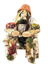 VOGELFUTTER FIGUR schöne Dekoration Männchen Sonnenblumenkerne Mais Futter Mix