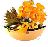 CASA - POADOR WEIHNACHTSGESTECK ellipse Orange Orchidee Rose künstlich Dekoration