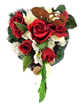 CASA - POADOR GRABSCHMUCK in Herzform künstliche Tanne Friedhof