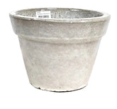 BLUMENKÜBEL KERMIK WEIß D 27 20 cm H Glazed Basic Pot White Außenkübel