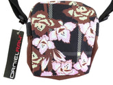 SCHULTERTASCHE DANIEL RAY Umhängetasche in Braun Rosa Schwarz Blumenmuster