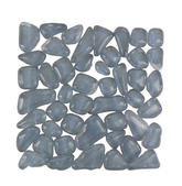 CASA - POADOR BORDÜRE Glasmosaik Polygonal Soft Glas Grau Novara Quadrat glatt Mosaik