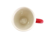 WEIHNACHTSTASSE BECHER groß mit Henkel Creme Mädchen Sternchen 13,5 cm Hoch