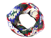 SCHAL RUNDSCHAL LOOP Wickelschal fortlaufendes Muster 100% Polyester