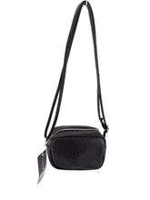 SCHULTERTASCHE SCHWARZ NEW BAGS Reißverschluss klein