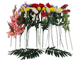 CASA - POADOR FRÜHLINGSBLUMEN MIX lose bunt 24 Stück künstliche Blumen Deko