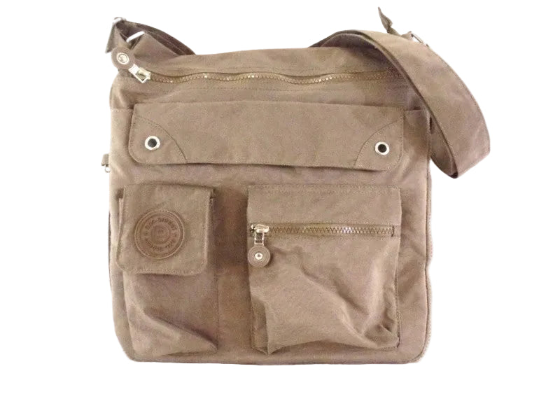 BAG STREET TASCHE KAKI Damen Umhängetasche Reißverschluss Damentasche