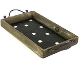 Serviertablett Holztablett 30 x 19 cm Tablett Serviertablett Deko Holz Tablett