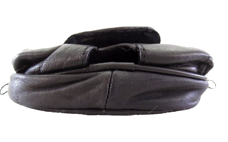 Bauchtasche Gürteltasche Freizeit Hüfttasche Schwarz Leder Gürteltasche