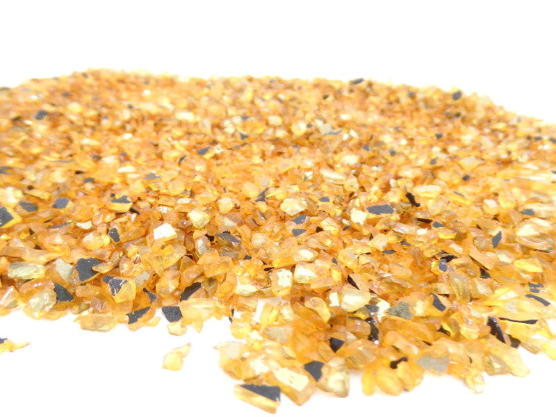 Spiegelgranulat Orange oder Silber 300 g Dose Körnung 1 - 4 mm Deko Varianten