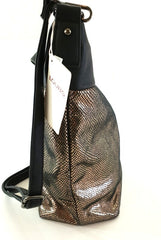 Loubs Damentasche Bronze Doreen Metallic Beach Schulterriemen Tasche Shopper