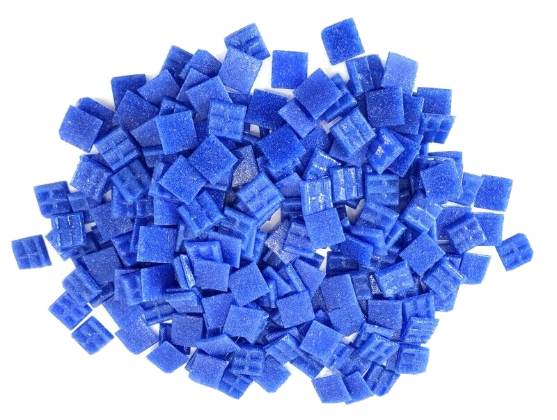 Mosaiksteine 650 g Midnight Blue Blau 20 x 20 mm 220 Steine Basteln Mosaik Glas