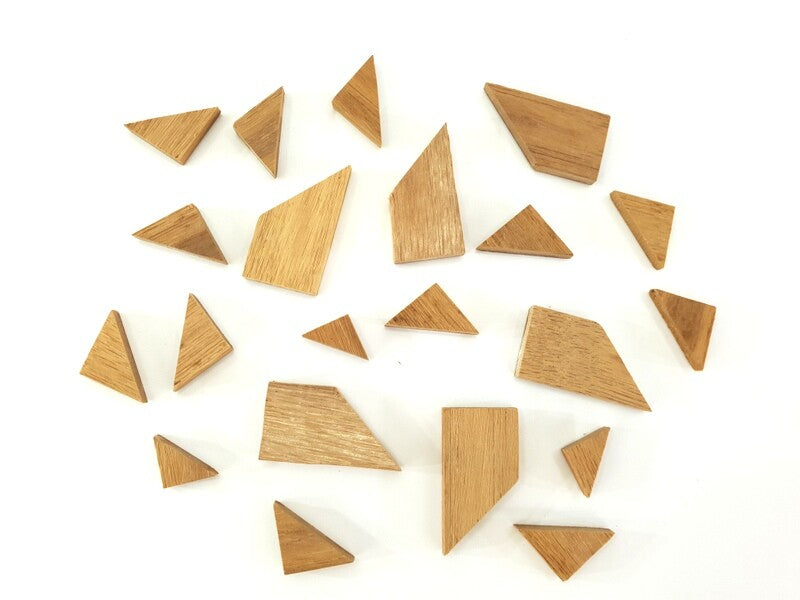 Bastelholz Dreiecke 500 g Spielen Bastel Verzieren Dekorieren Legespiele Holz