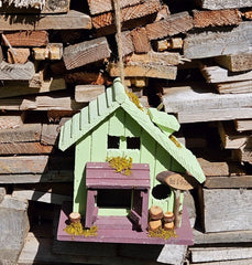 VOGELHAUS Nistkasten Holz Vogel Haus Nisthöhle Brutasten Vögel Meisen Vogelvilla