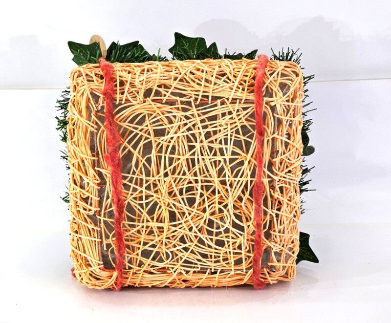 Casa-Poador Weihnachtsgesteck künstliche Accessoires Zapfen Tanne Kugeln Rosen