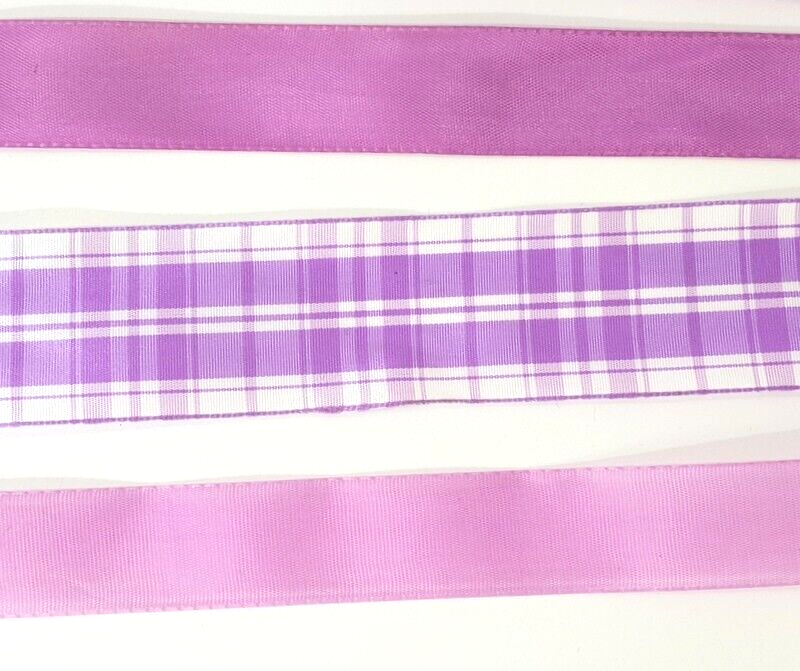 Geschenkband Schleifenband Deko Band Schleifen Bänder 12 x 5 Meter Lilatöne DIY