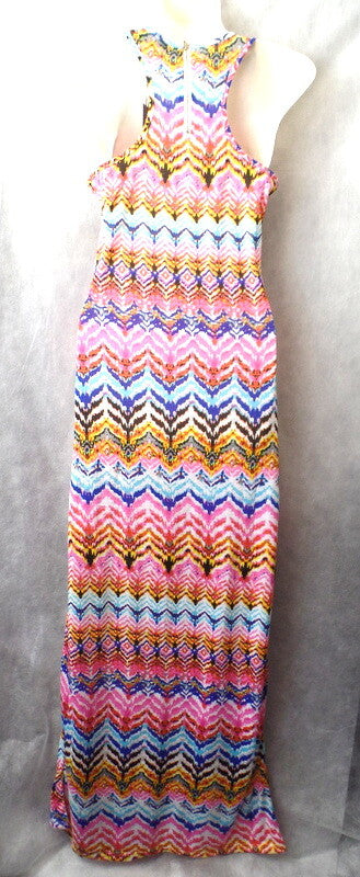 Kleid Sommerkleid bunt S / M  Ärmelos Maxikleid bekka Paris lang Damen
