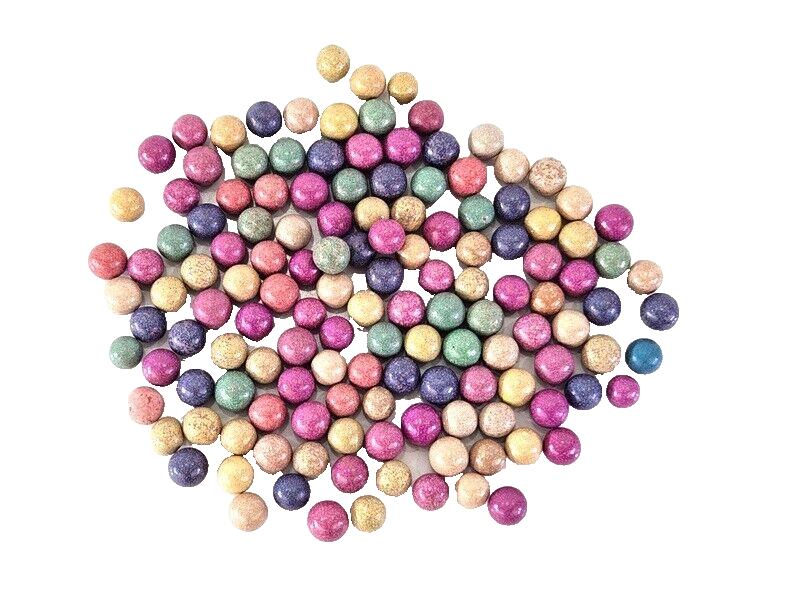 Kugeln Keramik Ton bunt 5 Farben Mix 250 g Basteln Dekoration