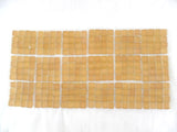 BORDÜRE Glasmosaik Beige matt Glas Borde 18 x Quadrate 288 Steine 5 mm