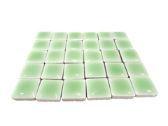 Casa-Poador Mosaiksteine 2 kg hell Grün Feinsteinzeug 255 Steine Basteln Mosaik
