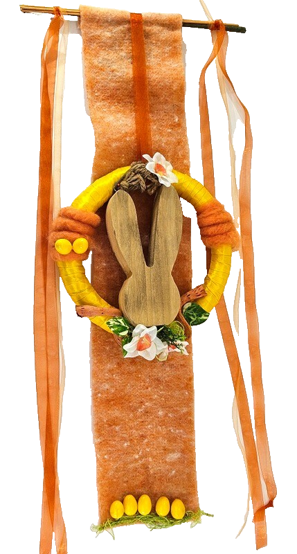 Casa-Poador Kranz Tür Wand Kranz künstlich Osterhase Osterglocken Geschenk