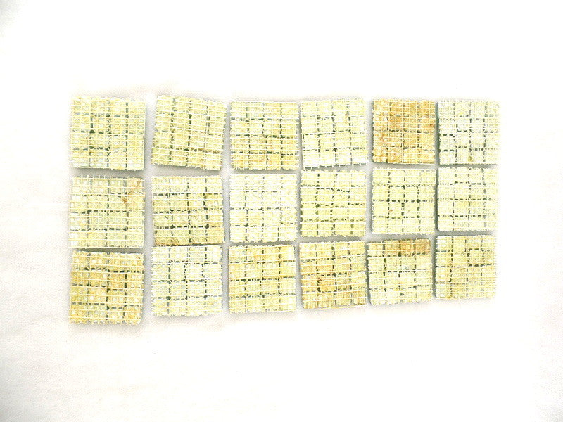 BORDÜRE Glasmosaik Grün matt Glas Borde 18 x Quadrate 50 x 50 mm 288 Steine 5 mm