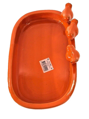 Vogeltränke Vogelbad Orange Garten Wasserschalen Vogelbecken Tiertränke Geschenk