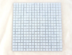 Ressalossa Glasmosaik Fliesen mittelblau glänzend Matte 30 x 30 cm 324 Steinchen