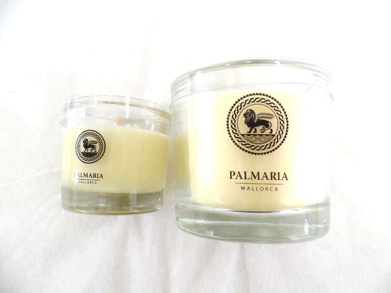 Palmaria Mallorca Duftkerzen Set 1x 130 g ca. 9 x 7,5 cm + 1 x 55g ca. 6 x6,5cm